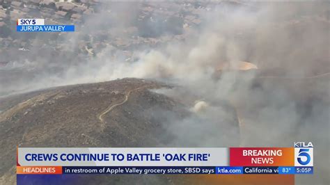 Homes evacuated as brush fire breaks out in Jurupa Valley